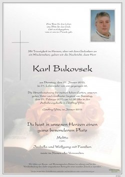 Parte von Karl Bukovsek