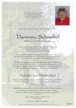 Parte von Theresia Schnabel