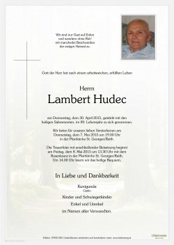 Parte von Lambert Hudec