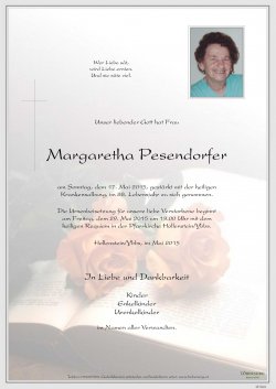Parte von  Margaretha  Pesendorfer