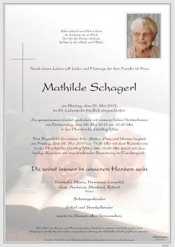 Parte von Mathilde Schagerl
