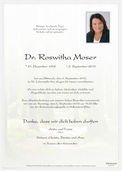 Parte von Dr. Roswitha Moser