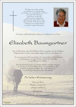 Parte von Elisabeth Baumgartner