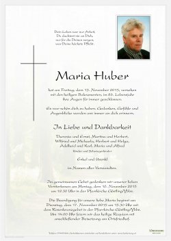 Parte von Maria Huber
