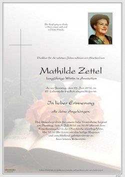 Parte von Mathilde Zettel