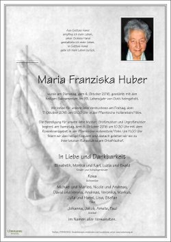 Parte von Maria Franziska Huber