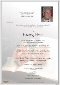 Parte von Hedwig Helm