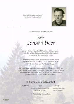 Parte von Johann Beer