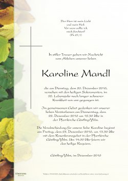 Parte von Karoline Mandl