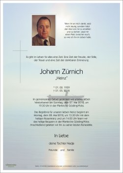 Parte von Johann Zürnich