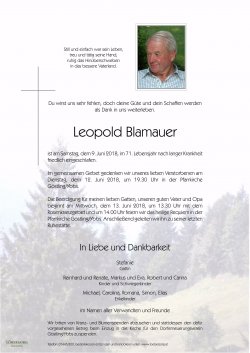 Parte von Leopold Blamauer
