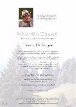 Parte von Franz Hollinger