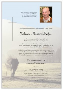 Parte von Johann Ruspekhofer