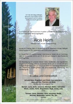 Parte von Alois Heim