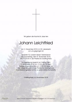 Parte von Johann Leichtfried