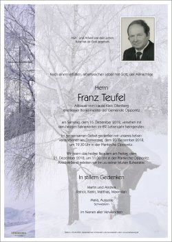 Parte von Franz Teufel