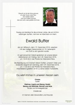 Parte von Ewald Butter