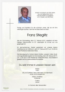 Parte von Stieglitz Franz