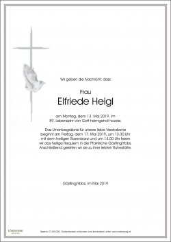 Parte von Elfriede Heigl