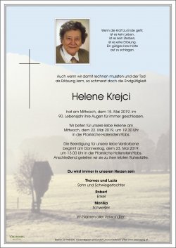 Parte von Helene Krejci