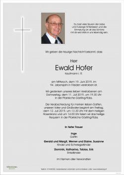 Parte von Ewald Hofer