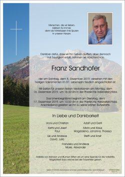 Parte von Franz Sandhofer