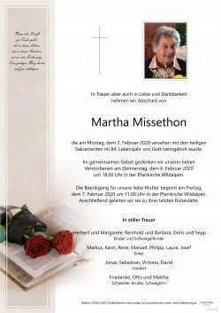 Parte von Martha Missethon