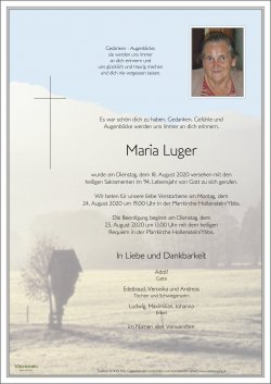 Parte von Maria Luger