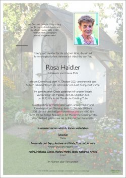 Parte von Rosa Haidler