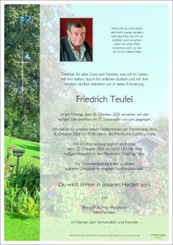 Parte von Friedrich Teufel