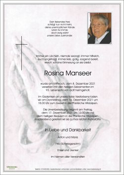 Parte von Rosina Manseer