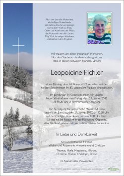 Parte von Leopoldine Pichler