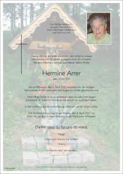 Parte von Hermine Arrer