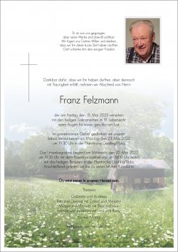 Parte von Franz Felzmann