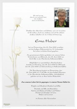 Parte von Erna Huber