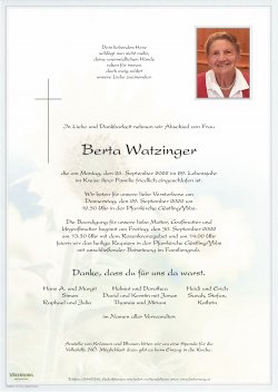 Parte von Berta Watzinger