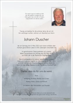 Parte von Johann Duscher