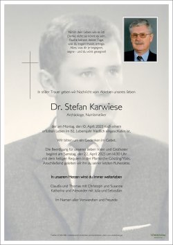 Parte von Dr. Stefan Karwiese