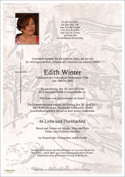 Parte von Edith Winter