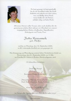 Parte von Jutta Kozussek