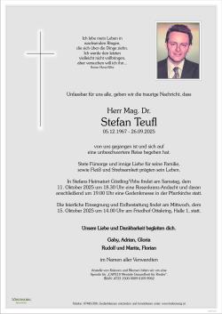 Parte von Mag. Dr. Stefan Teufl