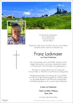 Parte von Franz Lackmaier