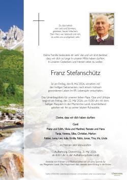Parte von Franz Stefanschütz