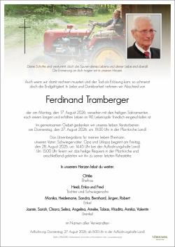 Parte von Ferdinand Tramberger