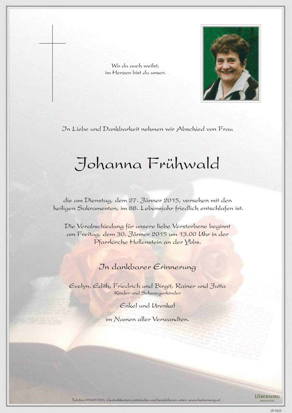 Parte von Johanna Frühwald