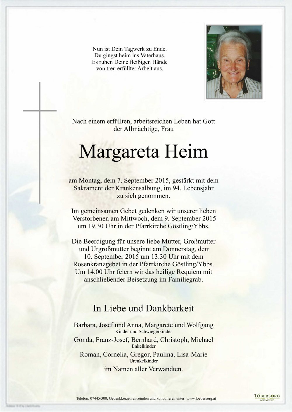 Parte von Margareta Heim
