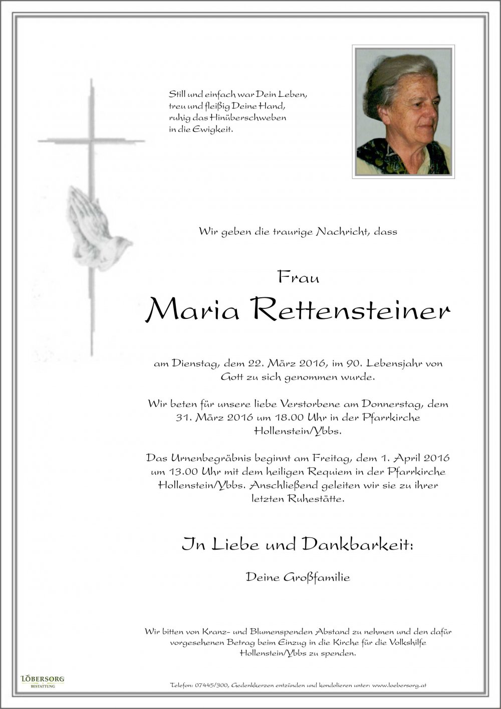 Parte von Maria Rettensteiner