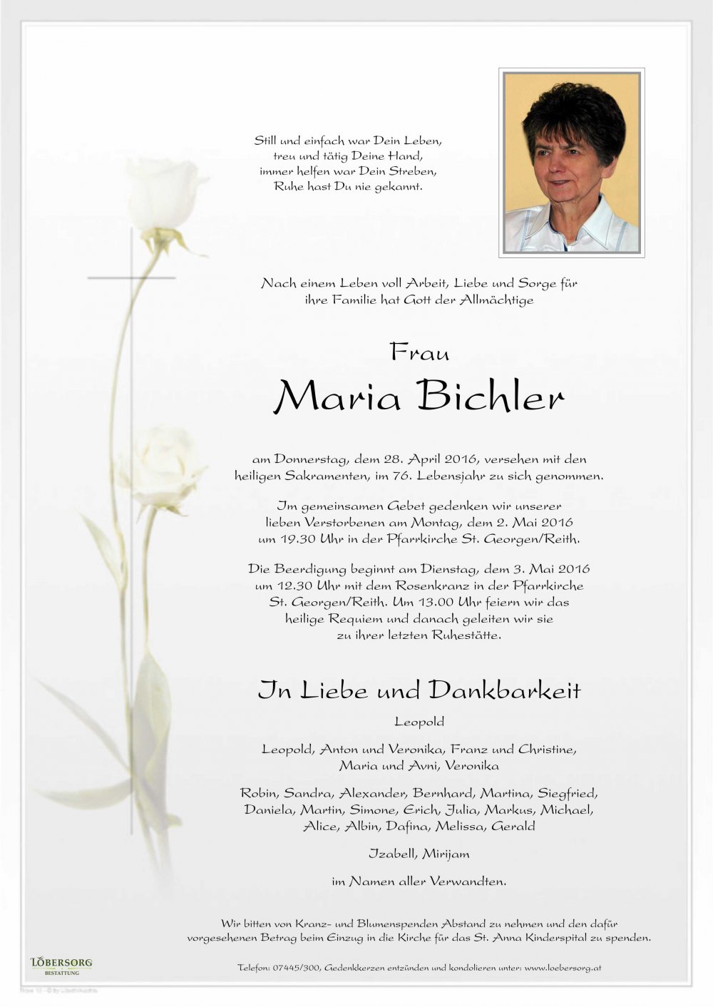 Parte von Maria Bichler