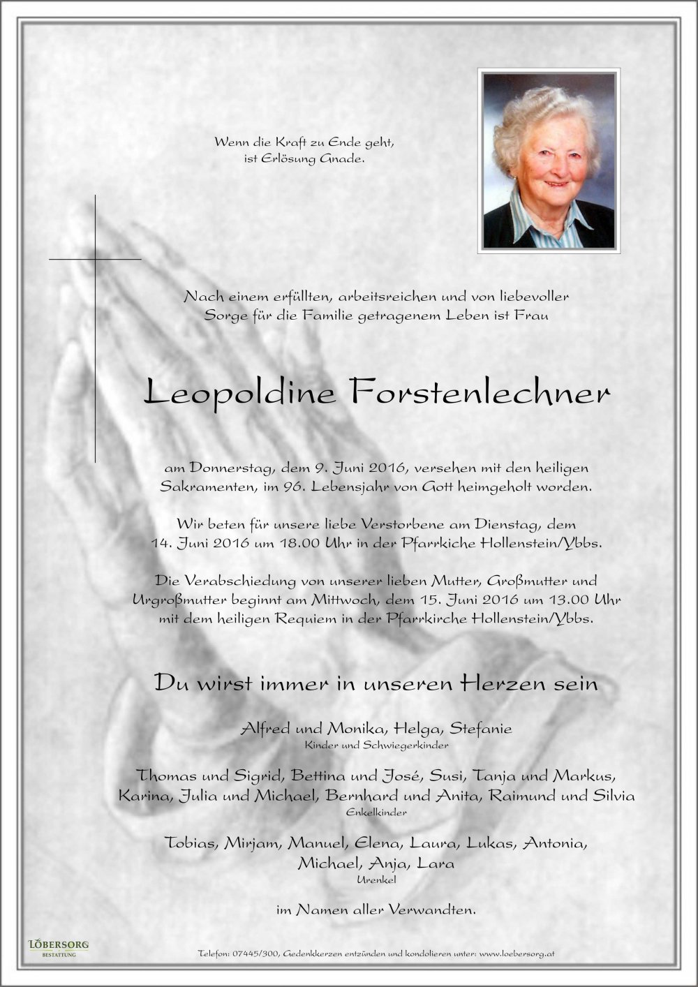 Parte von Leopoldine Forstenlechner