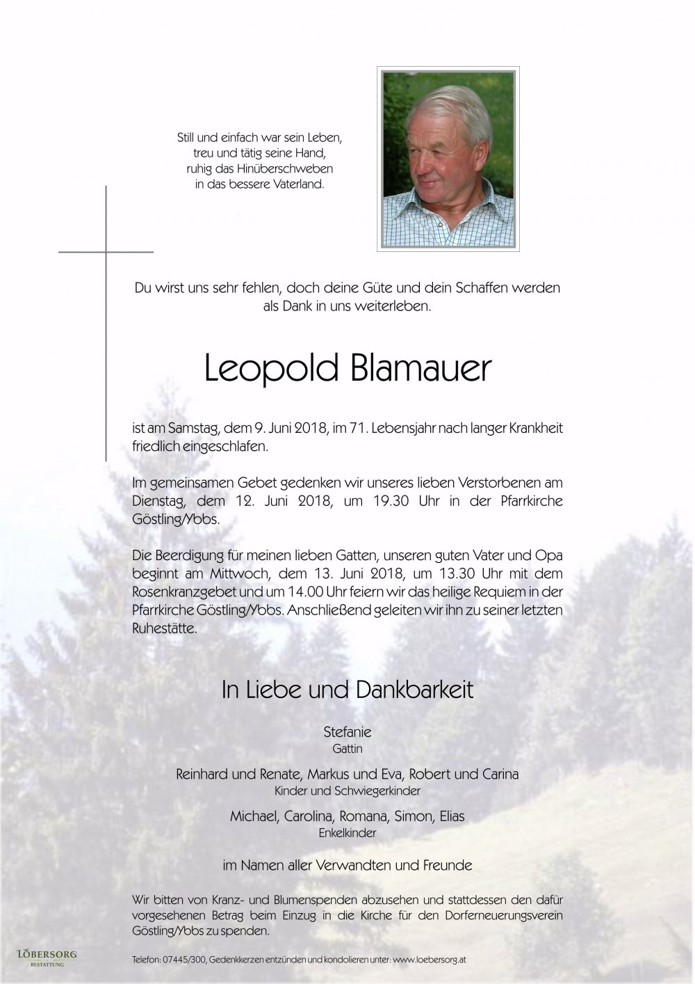 Parte von Leopold Blamauer